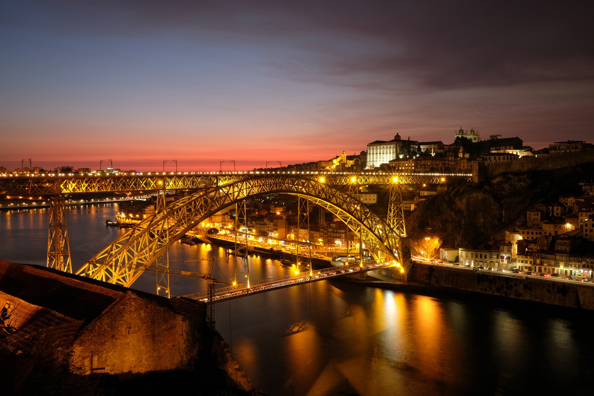 D. Luis Bridge and Douro River, Porto, Portugal